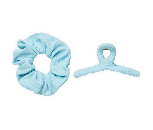 Tchibo - Sada vlasových doplňků - barva: modrá