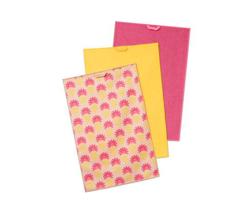 Tchibo - Utěrky na nádobí - barva: růžová