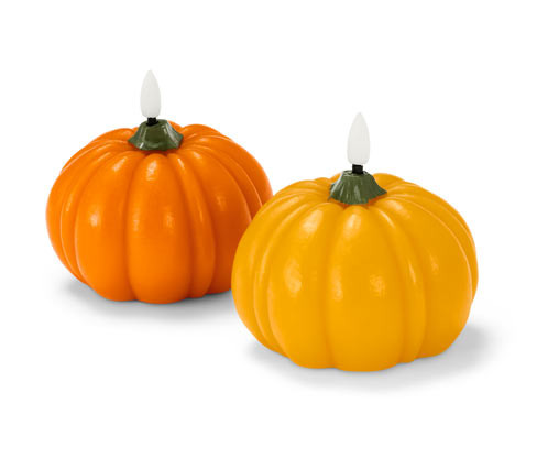 Tchibo - LED svíčky z pravého vosku »Dýně« - barva: zelená