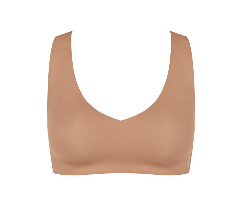 Braletka sloggi Zero Feel 2.0 Bralette - pro ženy - vel. S 36/38 - barva: hnědá