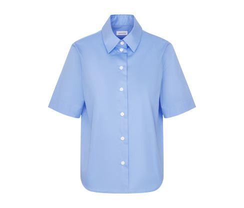 Tchibo - Halenka s krátkým rukávem Seidensticker - pro ženy - vel. 36 - barva: modrá