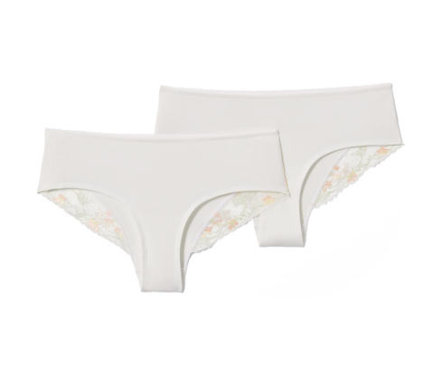 Tchibo - Bokové kalhotky - pro ženy - vel. XS 32/34 - barva: bílá