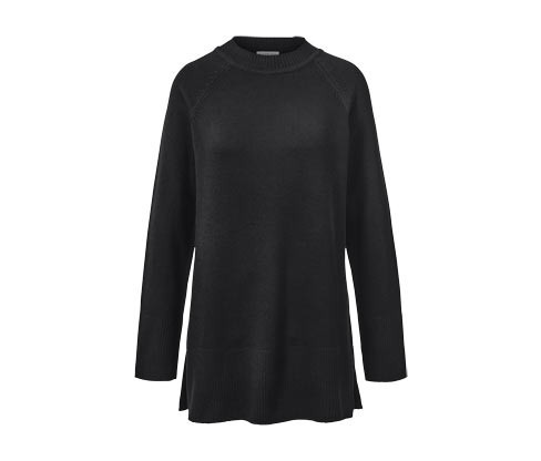 Tchibo - Dlouhý pletený svetr - pro ženy - vel. S 36/38 - barva: černá