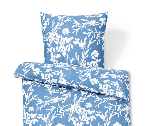 Tchibo - Žerzejové povlečení - barva: modrá