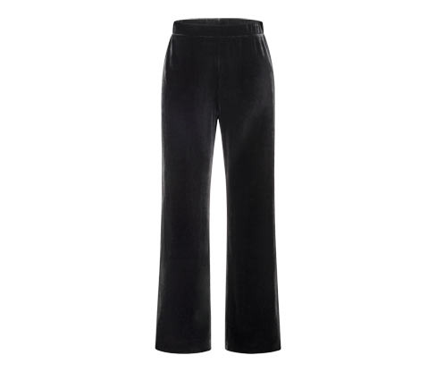 Tchibo - Sametové kalhoty se širokými nohavicemi - pro ženy - vel. S 36/38 - barva: černá