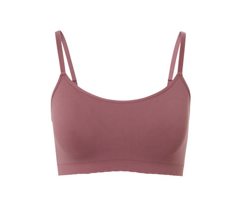 Tchibo - Bezešvá podprsenka s krajkou - pro ženy - vel. XS 32/34 - barva: hnědá