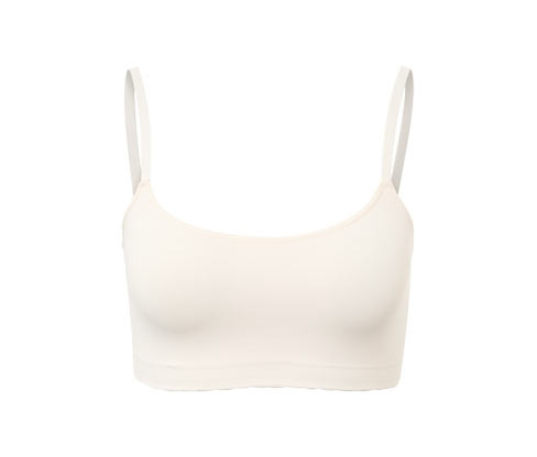 Tchibo - Bezešvá podprsenka s krajkou - pro ženy - vel. XS 32/34 - barva: béžová