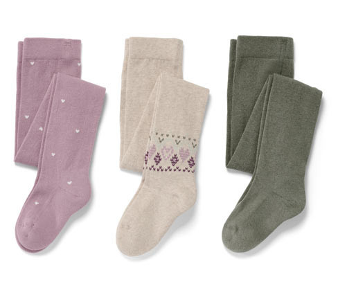 Tchibo - Dětské punčocháče - pro miminko - vel. 74/80 - barva: zelená/žakár