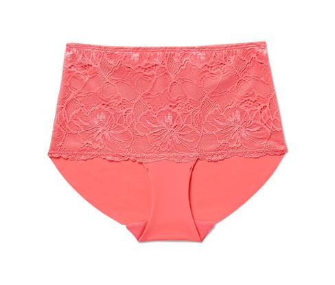 Tchibo - Kalhotky s vysokým pasem - pro ženy - vel. S 36/38 - barva: oranžová