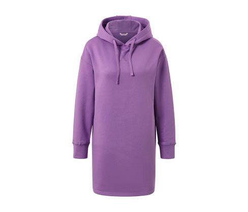 Tchibo - Dlouhá mikina s kapucí - pro ženy - vel. S 36/38 - barva: fialová