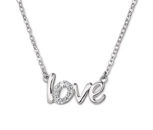 Tchibo - Náhrdelník Love - barva: bílá