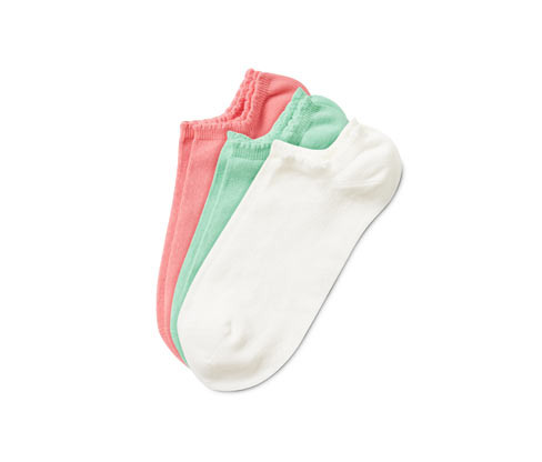 Tchibo - Krátké ponožky s ažurovým vzorem - pro ženy - vel. 35-38 - barva: bílá