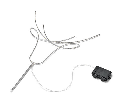 Tchibo - Sobí hlava s LED - barva: stříbrná