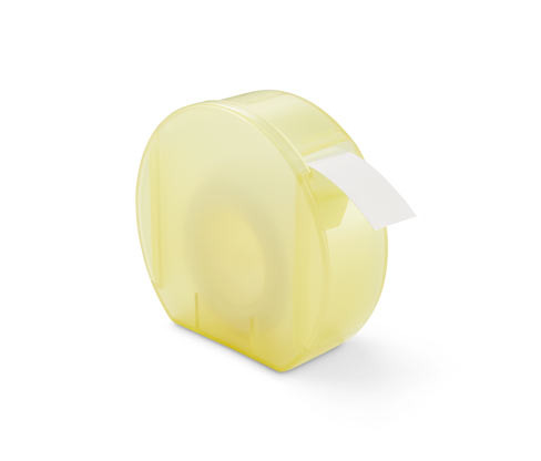 Tchibo - Zásobník na etikety - barva: žlutá