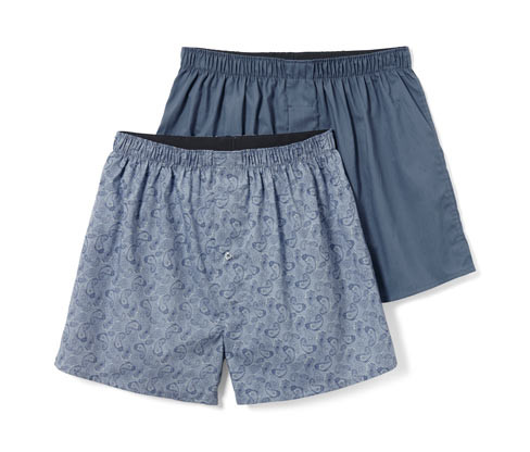 Tchibo - Tkané boxerky - pro muže - vel. S/4 - barva: modrá/paisley