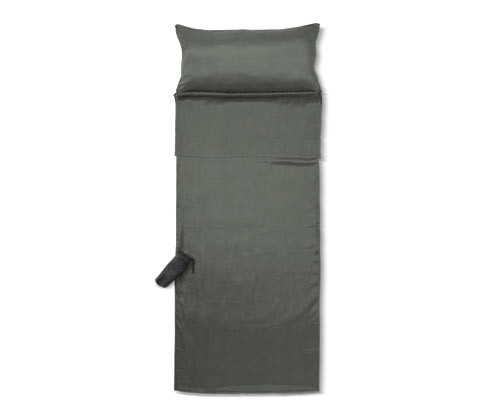 Tchibo - Hedvábná vložka do spacího pytle - barva: zelená