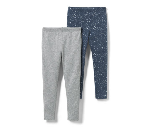 Tchibo - Dětské třpytivé legíny - pro dívky - vel. 86/92 - barva: modrá