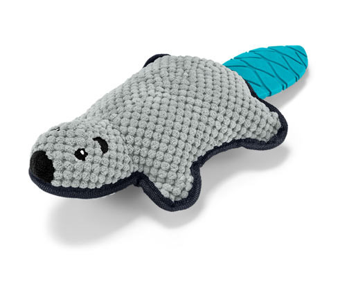 Tchibo - Plyšová hračka pro psy »Bobr« - barva: šedá