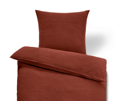 Tchibo - Mušelínové povlečení - barva: červená