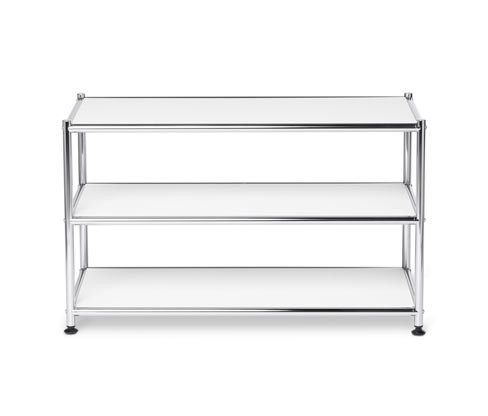 Tchibo - Kovový odkládací stolek CN3 - barva: bílá