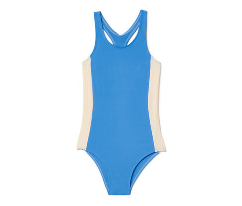 Tchibo - Dívčí plavky - vel. 122/128 - barva: modrá