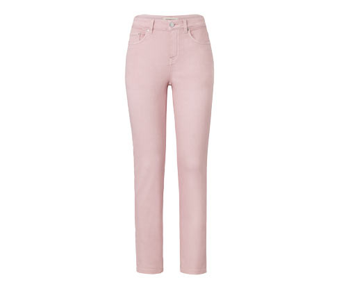 Tchibo - Barevné džíny »Fit Emma« - pro ženy - vel. 34 - barva: růžová