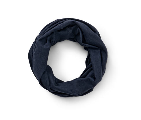 Tchibo - Multifunkční šátek s vlnou s certifikací RWS - barva: modrá