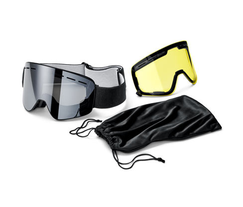 Tchibo - Brýle do sněhu s magnetickými výměnnými zorníky - barva: černá