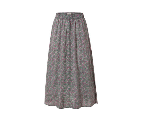 Tchibo - Květovaná sukně midi - pro ženy - vel. 34 - barva: vícebarevná/květovaný