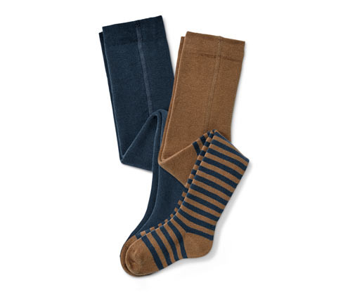 Tchibo - Termopunčocháče - pro ženy - vel. 86/92 - barva: modrá/s proužky