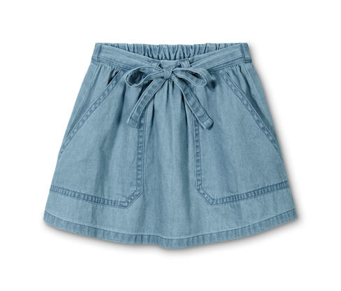 Tchibo - Bavlněná denimová sukně - pro dívky - vel. 86/92 - barva: modrá