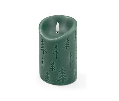 Tchibo - LED svíčka z pravého vosku - barva: zelená