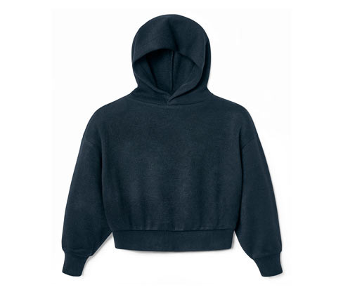 Tchibo - Dětská pletená mikina s kapucí - pro dívky - vel. 122/128 - barva: černá