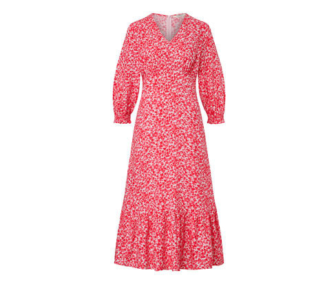 Tchibo - Maxišaty s potiskem - pro ženy - vel. 34 - barva: červená