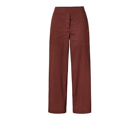 Tchibo - Popelínové kalhoty - pro ženy - vel. 36 - barva: hnědá