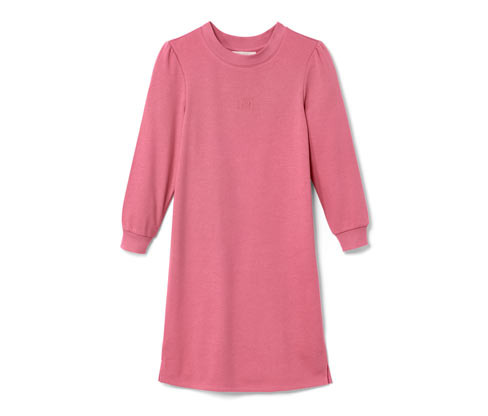 Tchibo - Dětské teplákové šaty - pro dívky - vel. 122/128 - barva: růžová