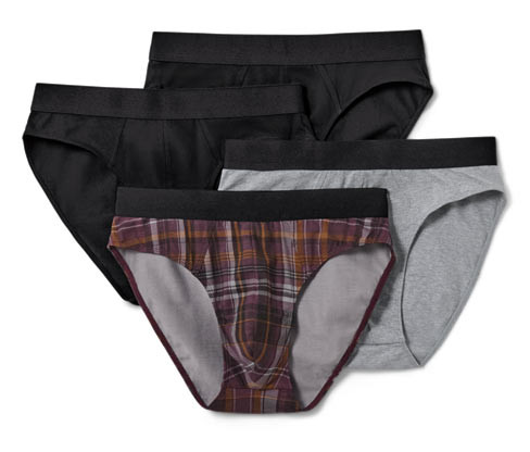 Tchibo - Slipy - pro muže - vel. M/5 - barva: černá/kostkovaný