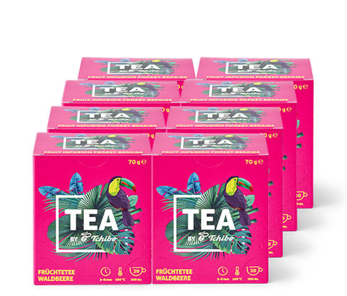 Ovocný čaj TEA by Tchibo s příchutí lesních plodů – 8 × 20 nálevových sáčků
