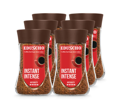 Tchibo - EDU Instant Intense 200 g x 6 instantní kávy - Intenzita: 5/5