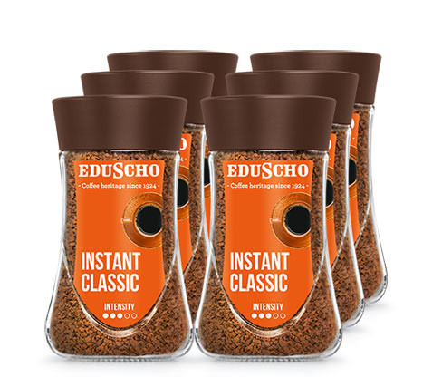 Tchibo - EDU Instant Classic 200 g x 6 instantní kávy - Intenzita: 3/5