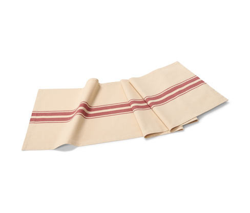 Tchibo - Běhoun na stůl s proužkovaným vzorem - barva: béžová