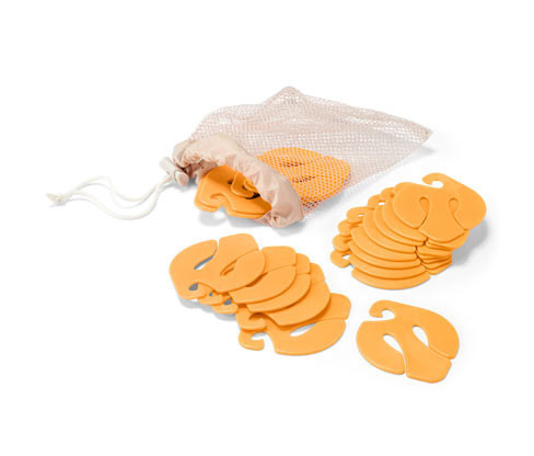 Tchibo - Klipsy na ponožky - barva: oranžová