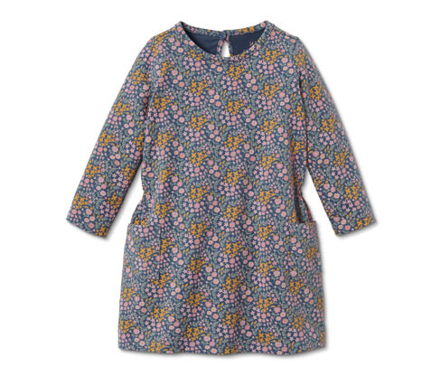 Tchibo - Žerzejové šaty - pro dívky - vel. 86/92 - barva: vícebarevná/květovaný