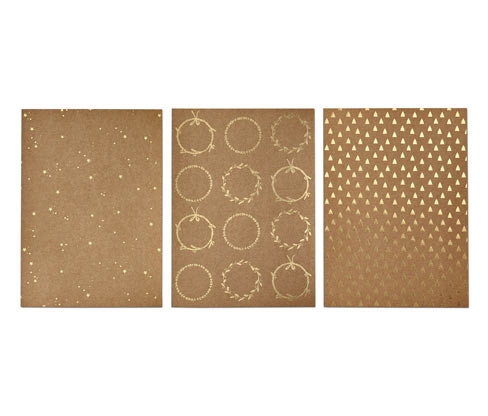 Tchibo - Sada sulfátového papíru - barva: hnědá