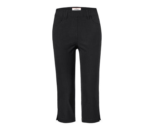 Tchibo - Bengalínové kalhoty v 3/4 délce - pro ženy - vel. 36 - barva: černá