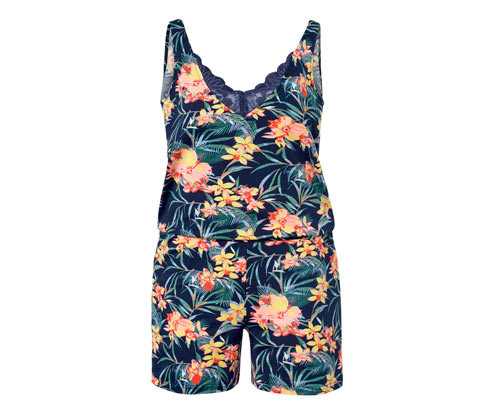 Tchibo - Jednodílné pyžamo - pro ženy - vel. XS 32/34 - barva: vícebarevná/s potiskem