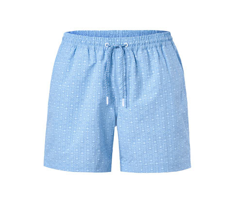 Tchibo - Koupací šortky - pro muže - vel. M 48/50 - barva: modrá/s potiskem