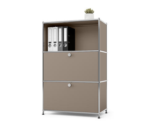 Tchibo - Kovový odkládací stolek »Cn3« se 2 výklopnými dvířky