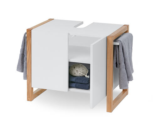 Tchibo - Skříňka pod umyvadlo - barva: bílá