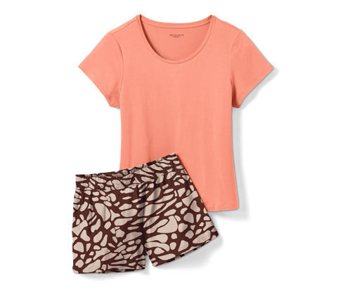 Tchibo - Krátké pyžamo - pro ženy - vel. S 36/38 - barva: béžová